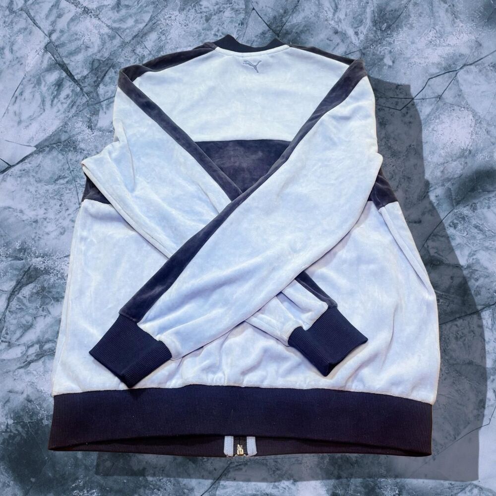Puma Men's Blue and White Jacket - Picture 4 of 7